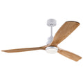 60 in. Indoor/Outdoor White Downrod Mount Ceiling Fan with Light