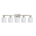32 in. 5 Light Brushed Nickel Bathroom Vanity Light