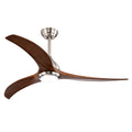 52 in. Indoor Walnut Solid Wood Blades Ceiling Fan