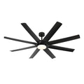 72 in. Indoor/Outdoor Large Industrial Black Ceiling Fan with light